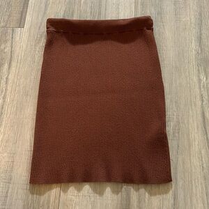 Wilfred Ribbed High Waisted Mini Skirt